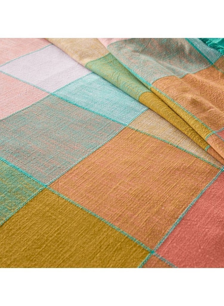 طقم ملاءات سرير مكون من 3 قطع مصنوع يدويًا من القطن بنسبة 100% متعدد الألوان - Image 2